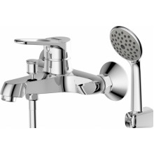 Смеситель для ванны c коротким изливом с аксессуарами Bravat Eco-D F693158C-B
