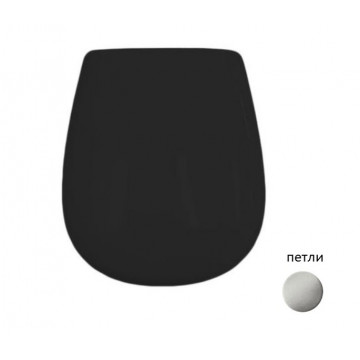 Сиденье с крышкой для унитаза Artceram Azuley AZA001 03 71 nero/cr черный