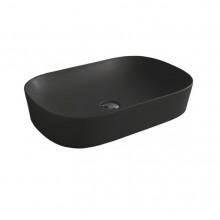 Раковина накладная Artceram Ghost GHL002 17 00 nero matt*0 черный матовый