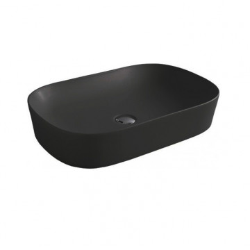 Раковина накладная Artceram Ghost GHL002 17 00 nero matt*0 черный матовый