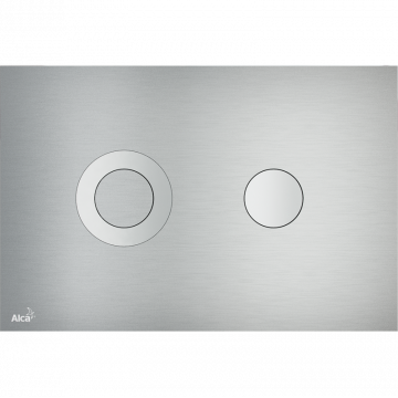 Клавиша смыва AlcaPlast Flat Alunox TURN, металл–матовый