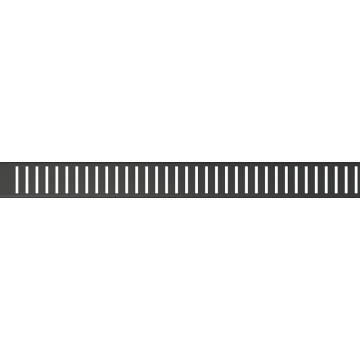 Решетка для лотков (Нержавеющая сталь матовая) AlcaPlast PURE-850BLACK