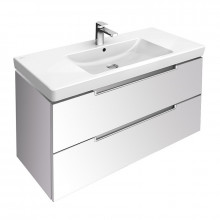 Тумба с раковиной Villeroy&Boch SUBWAY 2.0 A69610DH+71758001 Glossy White