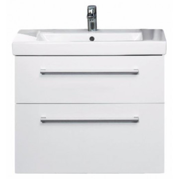 Тумба с раковиной Villeroy&Boch 2DAY2/SUBWAY 2.0 A99500E4+7175A001, белый глянец