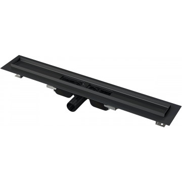 Душевой лоток (водоотводящий желоб) AlcaPlast с порогами APZ101BLACK-750