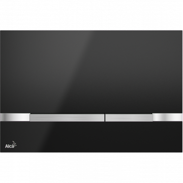 Клавиша смыва AlcaPlast Flat Color STRIPE-BLACK, черный
