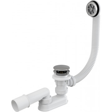 Сифон для ванны CLICK/CLACK, хром AlcaPlast A505CRM-120