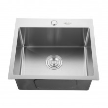 Мойка кухонная с коландером Melana ProfLine H5045 сатин