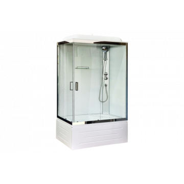 Душевая кабина Royal Bath RB 8100BP5-WT-CH (белое/прозрачное) правая