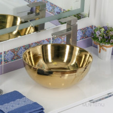 Раковина накладная Melana MLN-107XJ золото