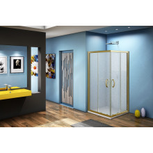 Душевой уголок Good Door JAZZE CR -80 стекло Grape бронзовый профиль 6 мм