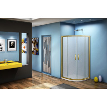 Душевой уголок Good Door JAZZE R-90 стекло Grape бронзовый профиль 6 мм