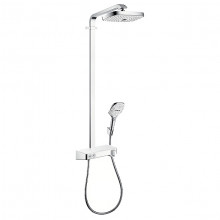 Душевая система Hansgrohe Raindance Select Showerpipe E300 2 jet 27126400 с кнопками управлениями