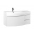 Тумба с раковиной Aquanet Опера 115 L белый 169656+169398