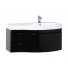Тумба с раковиной Aquanet Опера 115 R черный 3 ящика 169659+169399