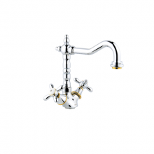 Смеситель для раковины Timo Ritz 0143FK Chrome-Gold