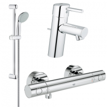 Комплект / Набор смесителей Grohe 3 в 1 Grohtherm 1000 117643 3220400E+34065000+27598000