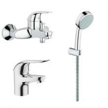 Комплект / Набор смесителей Grohe 3 в 1 Euroeco 118463