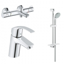 Комплект / Набор смесителей Grohe 3 в 1 Grohe Eurosmart 124422