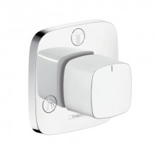 Запорный/переключающий вентиль Hansgrohe PuraVida белый/хром 15937400 внешняя часть