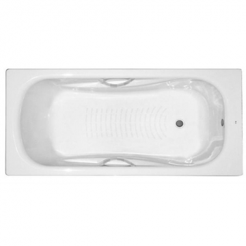 Стальная ванна Roca Princess-N 160x75 2203E0000 с ручками и с ножками в комплекте