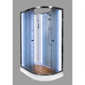 Душевая кабина Deto EM 1511 L N с LED-подсветкой