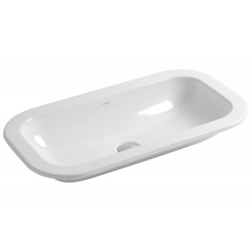 Раковина встраиваемая Azzurra Glaze GLZ 69x38/IN bi*0 белый