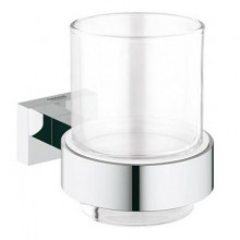 Стакан с держателем Grohe Essentials Cube 40755001