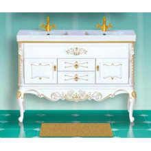 Тумба с раковиной Misty Bianco 120 с 2 ящиками, цвет белый