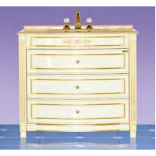 Тумба с раковиной Misty Tiffany 100 с 3 ящиками, цвет бежевый