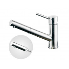 Смеситель Zorg Inox SZR-1361P PL WEGA ХРОМ для кухни с вытяжной лейкой