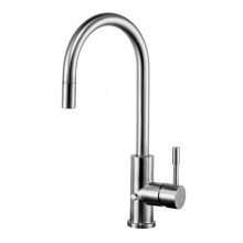 Смеситель Zorg Inox SZR-SLS1371P CLORIA для кухни с вытяжной лейкой, с кнопкой