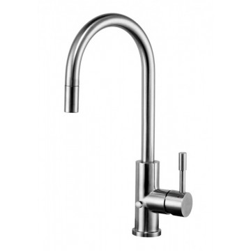 Смеситель Zorg Inox SZR-SLS1371P CLORIA для кухни с вытяжной лейкой, с кнопкой