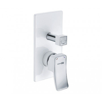 Смеситель для ванны и душа WasserKRAFT Aller 10641WHITE