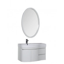 Комплект мебели для ванной Aquanet Сопрано 95 L белый 169344