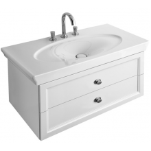 Тумба с раковиной Villeroy&Boch La Belle A58410DJ+612411R1, бриллиантовый белый