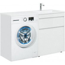 Тумба с раковиной Aquanet Токио 130 R белый напольная, 1 ящик 239303