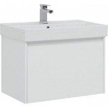 Тумба с раковиной Aquanet Nova Lite 75 белый (1 ящик)  242275 + 242338