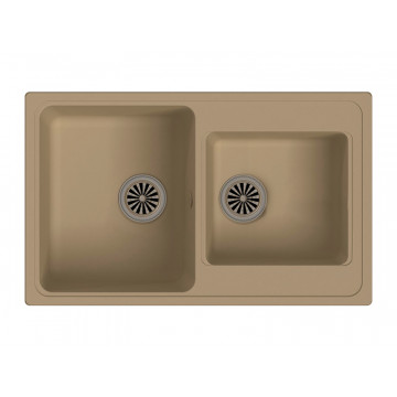 Кухонная мойка Ewigstein Elegant 80D 78х48 см, топаз