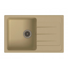 Кухонная прямоугольная мойка Ewigstein Elegant 50F 76.2х48 см, бежевый