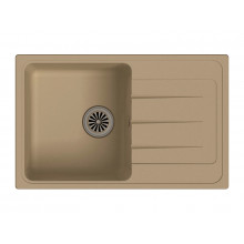 Кухонная прямоугольная мойка Ewigstein Elegant 50F 76.2х48 см, топаз