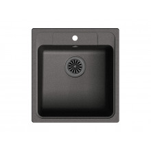 Кухонная мойка Ewigstein Elegant 50 51,8х47,8 см, черный