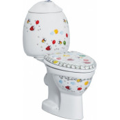 Унитаз-компакт Creavit Cocuk CK310-11CB00E-FF00+бачок CK400-00CB00E-FF00 декор