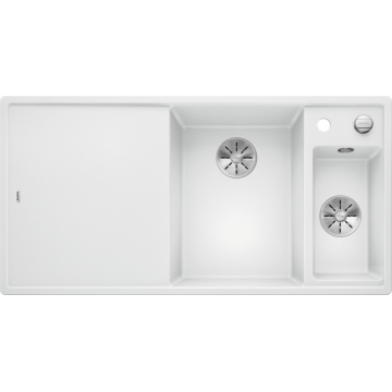 Кухонная мойка Blanco Axia III 6 S доска стекло чаша справа, белый