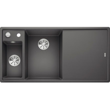 Кухонная мойка Blanco Axia III 6 S доска стекло чаша слева, темная скала