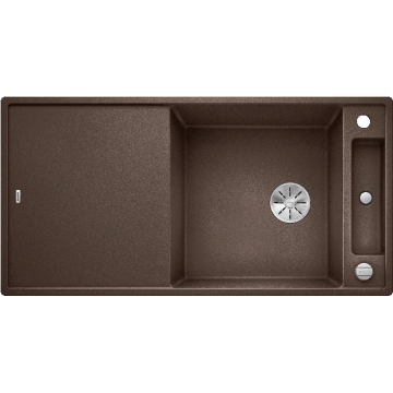 Кухонная мойка Blanco Axia III XL 6 S с доской из ясеня, кофе
