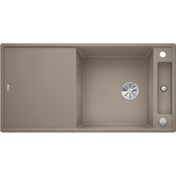 Кухонная мойка Blanco Axia III XL 6 S с доской из ясеня, серый беж