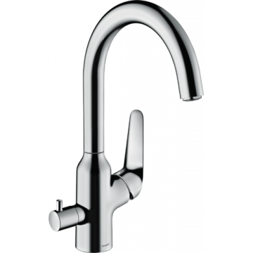 Смеситель для кухни с запорным вентилем Hansgrohe Focus M42 220 1jet 71803000