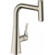 Смеситель для кухни Hansgrohe Metris M71 73802800 сталь