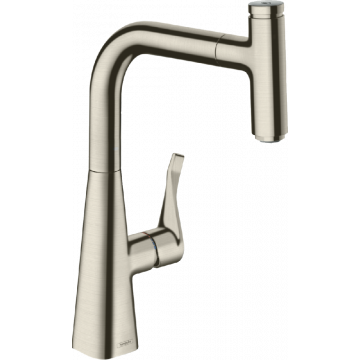 Смеситель для кухни Hansgrohe Metris M71 73802800 сталь